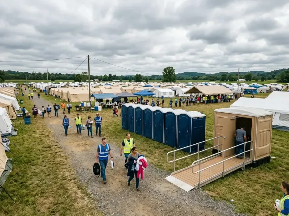 disaster-relief-camp-restrooms-010 — frequently asked questions, Dumpster & Portable Bathrooms Rental in Happy Valley, CA